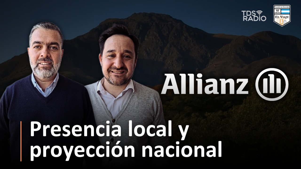 Una nueva aseguradora que visitamos en nuestra recorrida: nos acercamos a las oficinas que provisorias de Allianz Argentina y allí conversamos con su responsable, Guillermo Dobla, y con Esteban Carrasco, Gerente de Interior de la aseguradora.